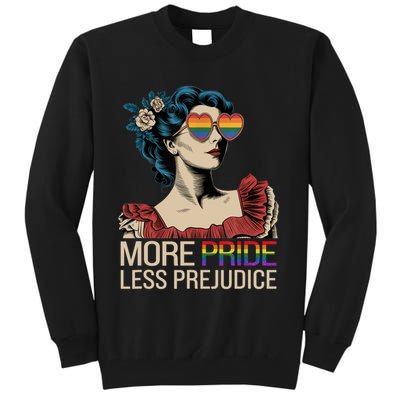 More Pride Less Prejudice Pride Month LGBTQ  Tall Sweatshirt