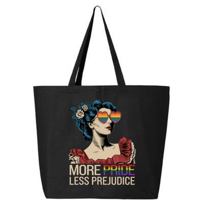More Pride Less Prejudice Pride Month LGBTQ  25L Jumbo Tote