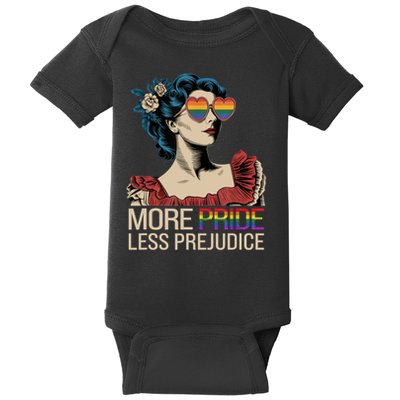 More Pride Less Prejudice Pride Month LGBTQ  Baby Bodysuit