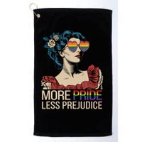 More Pride Less Prejudice Pride Month LGBTQ  Golf Towel