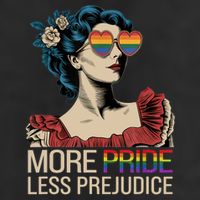 More Pride Less Prejudice Pride Month LGBTQ  Golf Towel