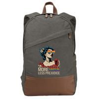 More Pride Less Prejudice Pride Month LGBTQ  Cotton Canvas Backpack