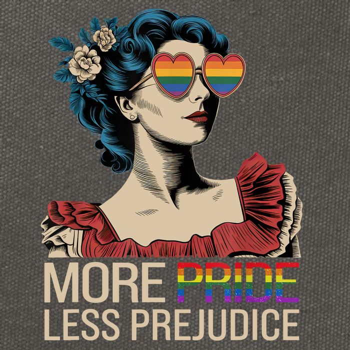 More Pride Less Prejudice Pride Month LGBTQ  Cotton Canvas Backpack