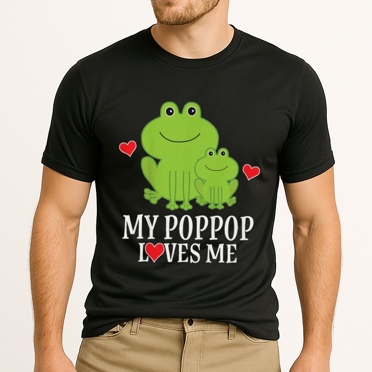My Poppop Loves Me For Grandson Performance Shirt