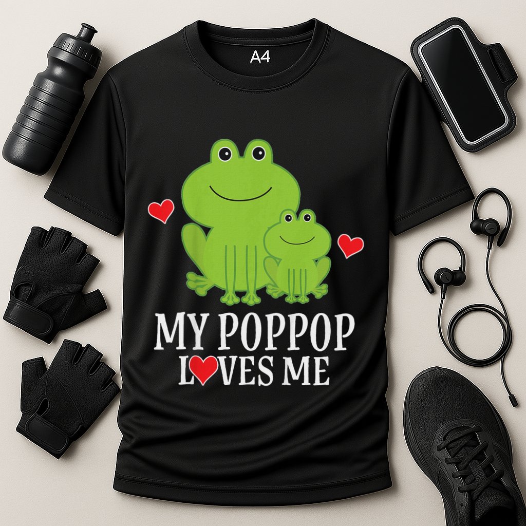 My Poppop Loves Me For Grandson Performance Shirt