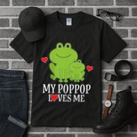 My Poppop Loves Me For Grandson Tall T-Shirt