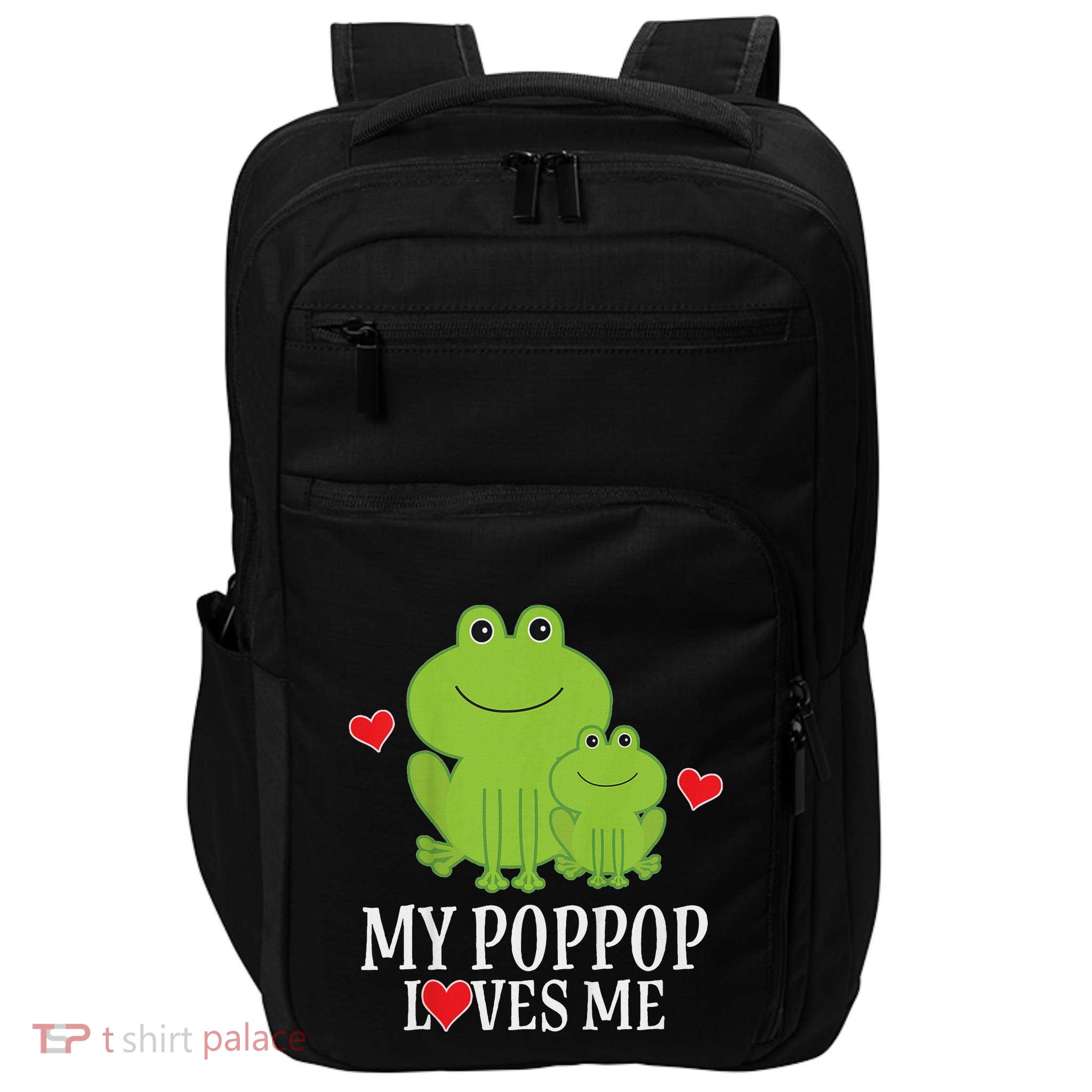 My Poppop Loves Me For Grandson Impact Tech Backpack