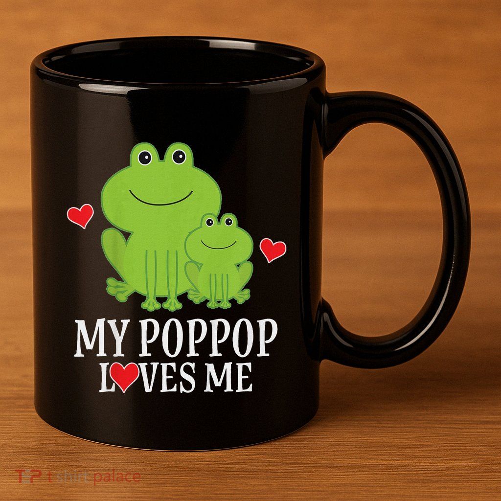 My Poppop Loves Me For Grandson 11oz C Handle Ceramic Mug