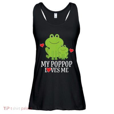 My Poppop Loves Me For Grandson Ladies Essential Flowy Tank