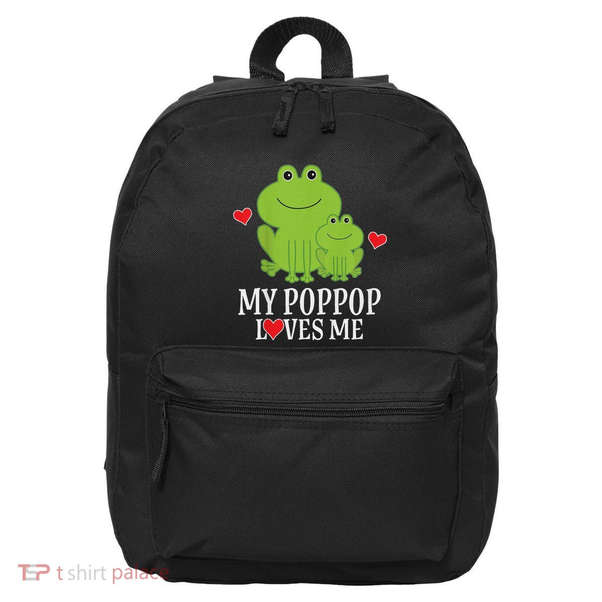 My Poppop Loves Me For Grandson 16 in Basic Backpack