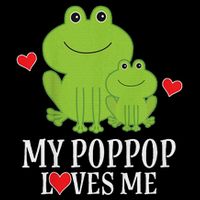 My Poppop Loves Me For Grandson Youth Performance Sprint T-Shirt