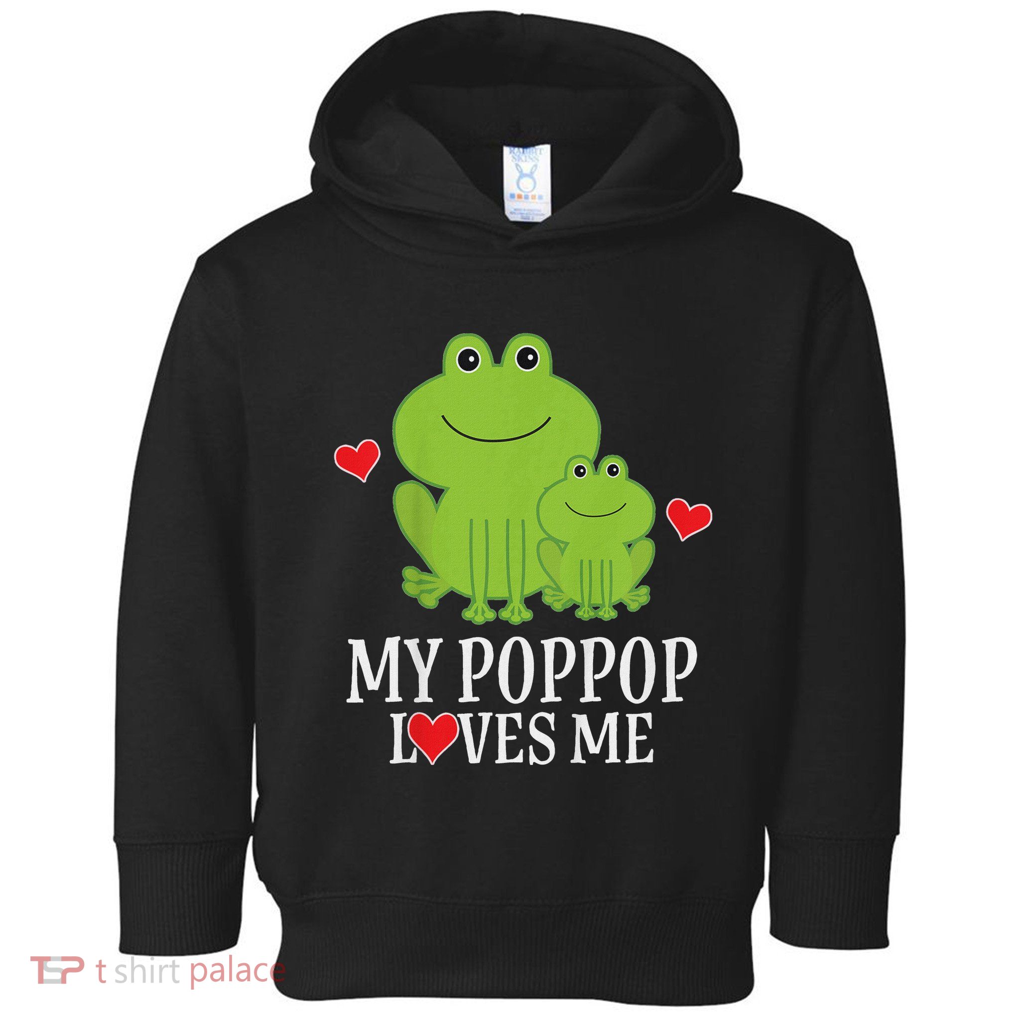 My Poppop Loves Me For Grandson Toddler Hoodie