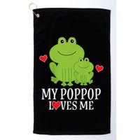 My Poppop Loves Me For Grandson Golf Towel