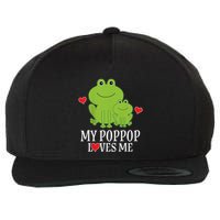 My Poppop Loves Me For Grandson Wool Snapback Cap