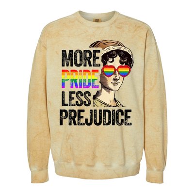 More Pride Less Prejudice Lgbt Gay Proud Ally Pride Month Colorblast Crewneck Sweatshirt