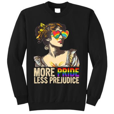 More Pride Less Prejudice Lgbtq Rainbow Sweatshirt