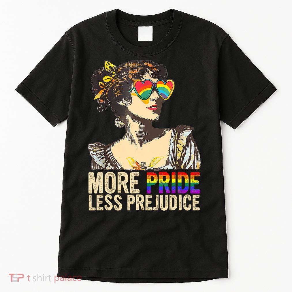 More Pride Less Prejudice Lgbtq Rainbow Tall T-Shirt