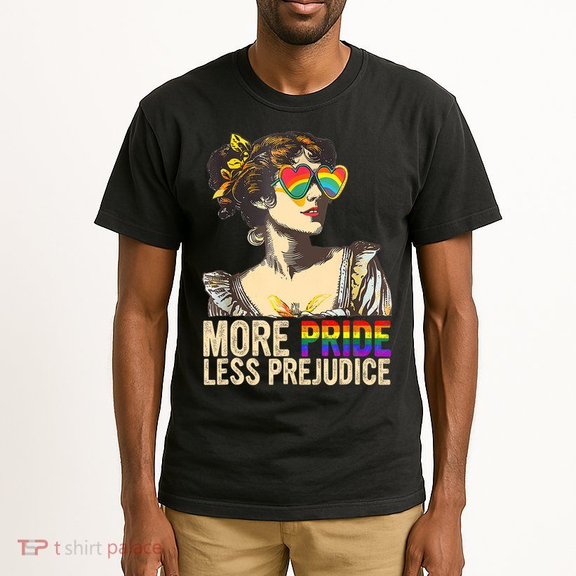 More Pride Less Prejudice Lgbtq Rainbow Tall T-Shirt