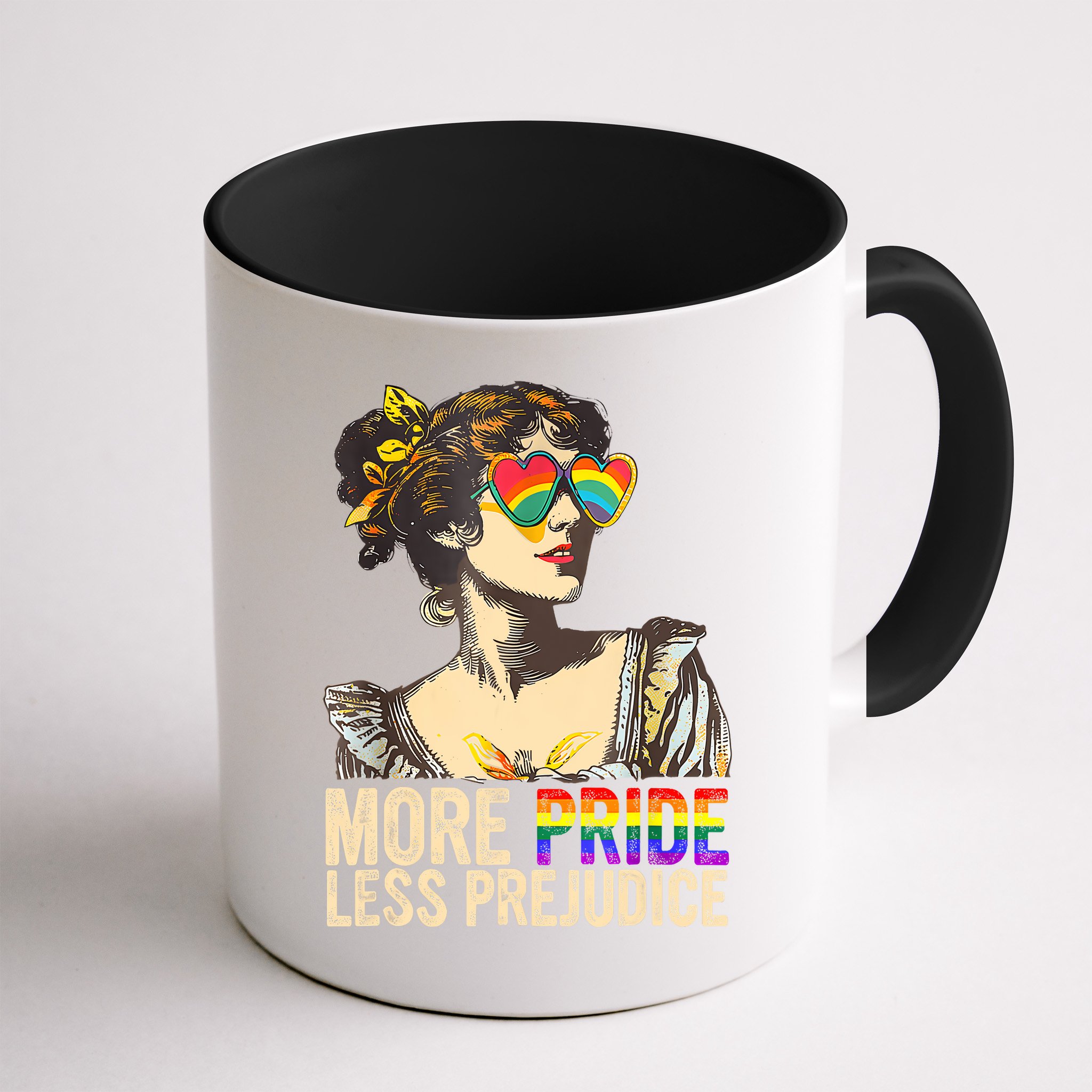 More Pride Less Prejudice Lgbtq Rainbow Mug