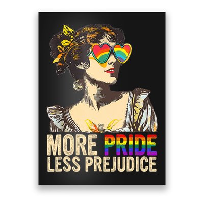 More Pride Less Prejudice Lgbtq Rainbow Poster
