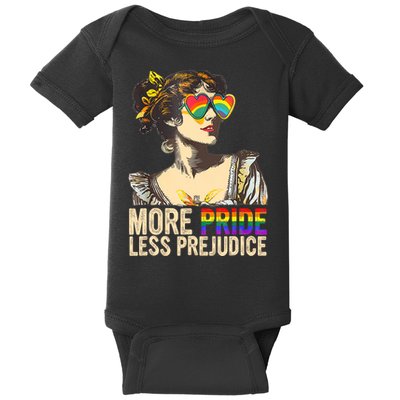 More Pride Less Prejudice Lgbtq Rainbow Baby Bodysuit