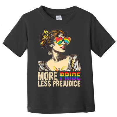 More Pride Less Prejudice Lgbtq Rainbow Toddler T-Shirt