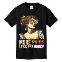 More Pride Less Prejudice Lgbtq Rainbow Kids T-Shirt