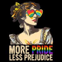 More Pride Less Prejudice Lgbtq Rainbow Kids T-Shirt
