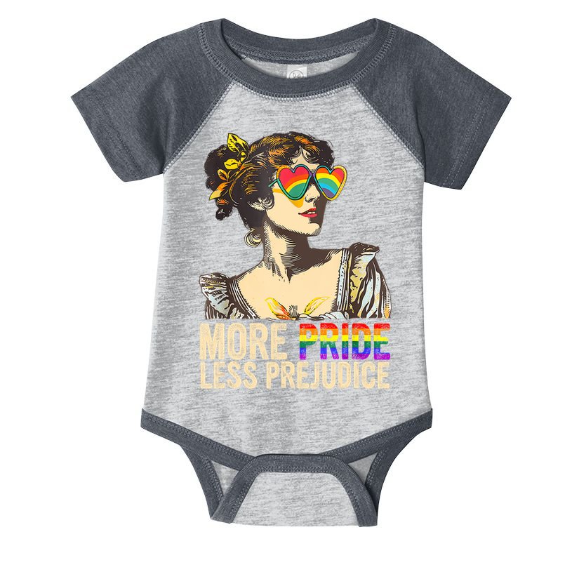 More Pride Less Prejudice Lgbtq Rainbow Infant Baby Jersey Bodysuit