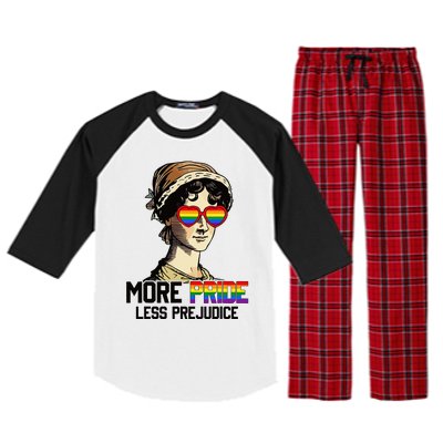 More Pride Less Prejudice Lgbt Gay Proud Ally Pride Month Raglan Sleeve Pajama Set