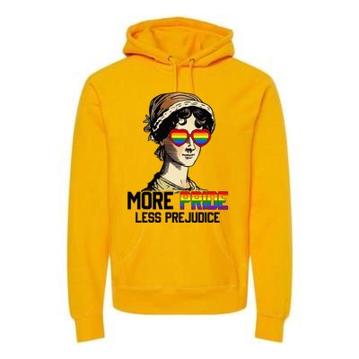 More Pride Less Prejudice Lgbt Gay Proud Ally Pride Month Premium Hoodie