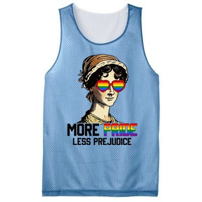 More Pride Less Prejudice Lgbt Gay Proud Ally Pride Month Mesh Reversible Basketball Jersey Tank