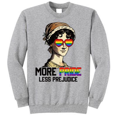 More Pride Less Prejudice Lgbt Gay Proud Ally Pride Month Tall Sweatshirt