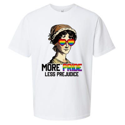 More Pride Less Prejudice Lgbt Gay Proud Ally Pride Month Sueded Cloud Jersey T-Shirt