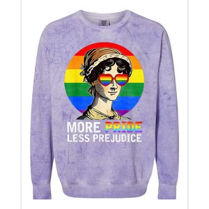 More Pride Less Prejudice Lgbt Gay Proud Ally Colorblast Crewneck Sweatshirt