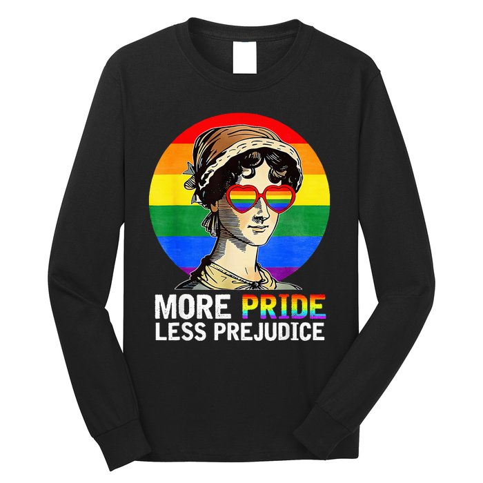 More Pride Less Prejudice Lgbt Gay Proud Ally Long Sleeve Shirt