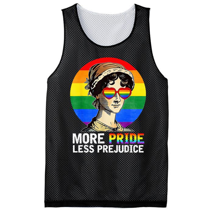 More Pride Less Prejudice Lgbt Gay Proud Ally Mesh Reversible Basketball Jersey Tank