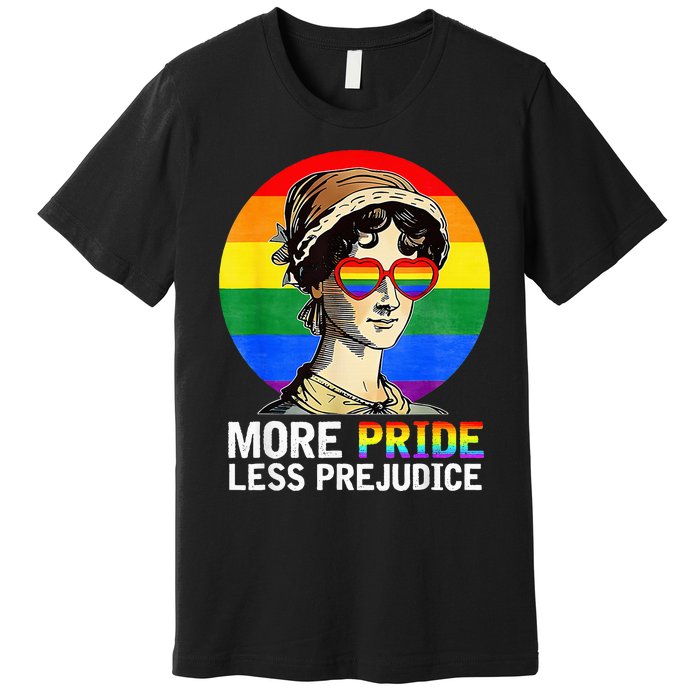 More Pride Less Prejudice Lgbt Gay Proud Ally Premium T-Shirt