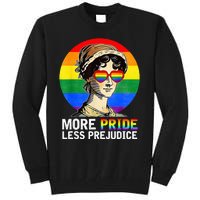 More Pride Less Prejudice Lgbt Gay Proud Ally Tall Sweatshirt