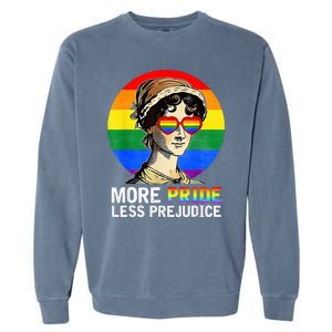 More Pride Less Prejudice Lgbt Gay Proud Ally Garment-Dyed Sweatshirt