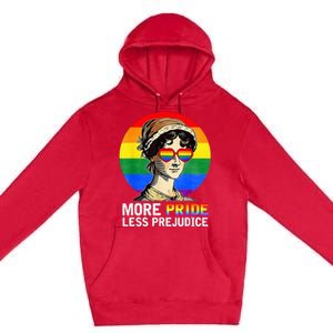 More Pride Less Prejudice Lgbt Gay Proud Ally Premium Pullover Hoodie