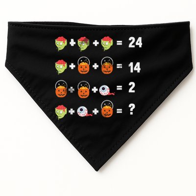 Math Puzzle Lazy DIY Halloween Costume Teacher Student Kids USA-Made Doggie Bandana