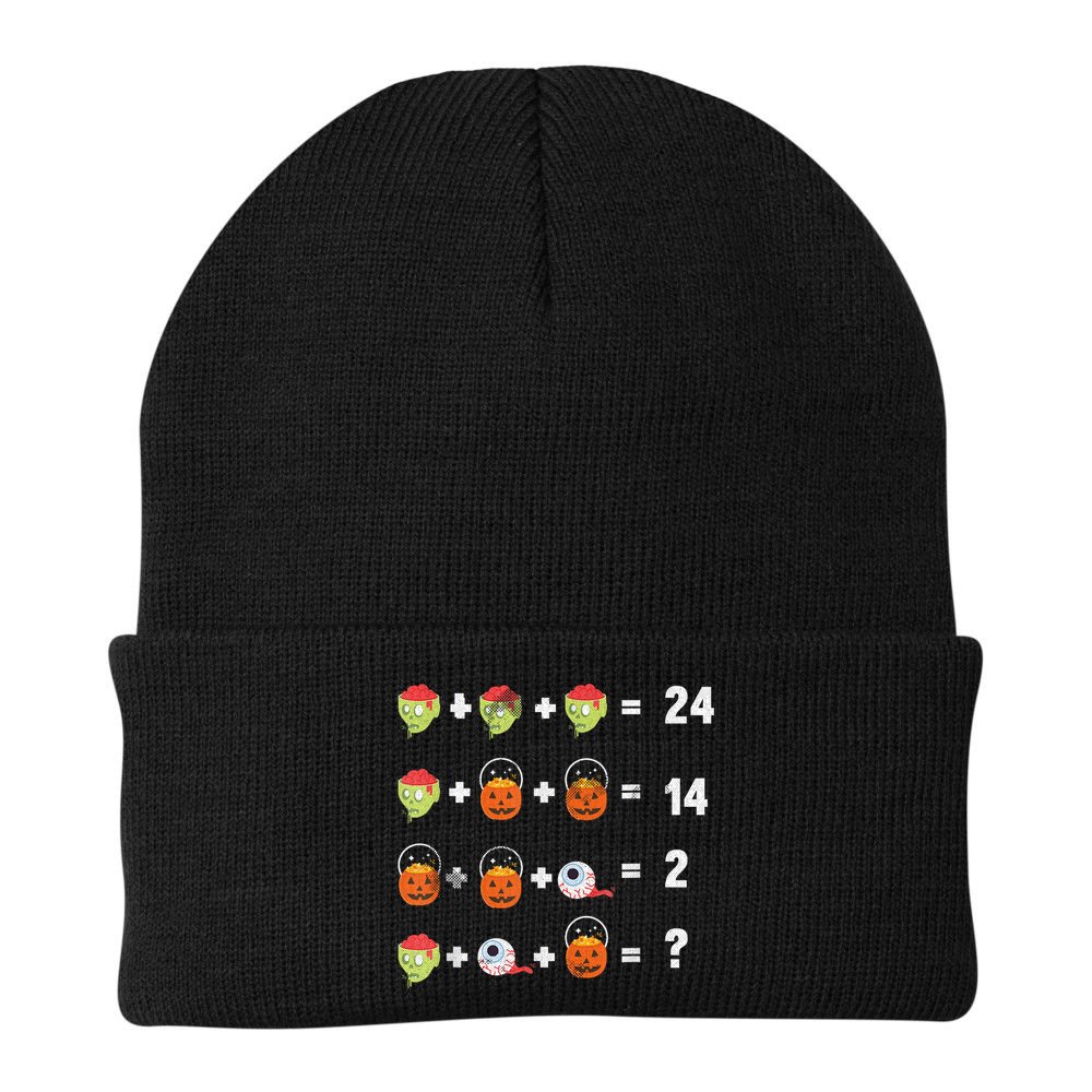 Math Puzzle Lazy DIY Halloween Costume Teacher Student Kids Beanie