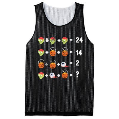 Math Puzzle Lazy DIY Halloween Costume Teacher Student Kids Mesh Reversible Basketball Jersey Tank