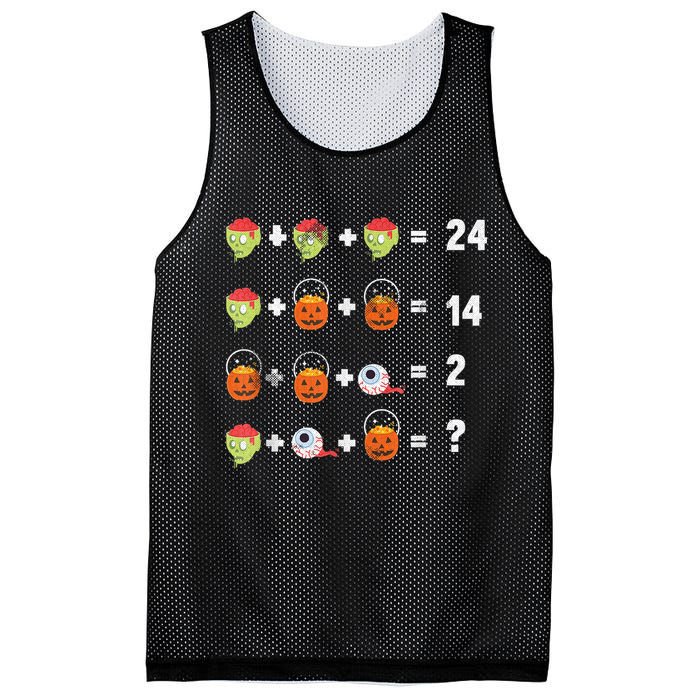 Math Puzzle Lazy DIY Halloween Costume Teacher Student Kids Mesh Reversible Basketball Jersey Tank