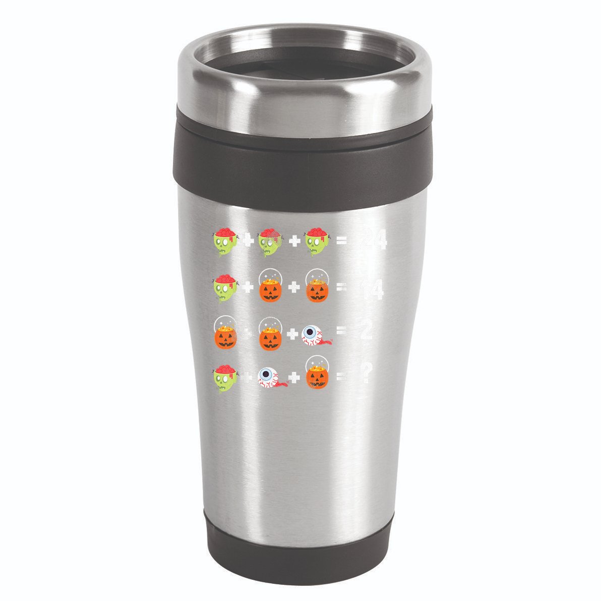 Math Puzzle Lazy DIY Halloween Costume Teacher Student Kids 16oz Travel Tumbler