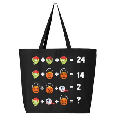 Math Puzzle Lazy DIY Halloween Costume Teacher Student Kids 25L Jumbo Tote