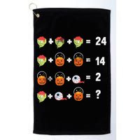 Math Puzzle Lazy DIY Halloween Costume Teacher Student Kids Golf Towel