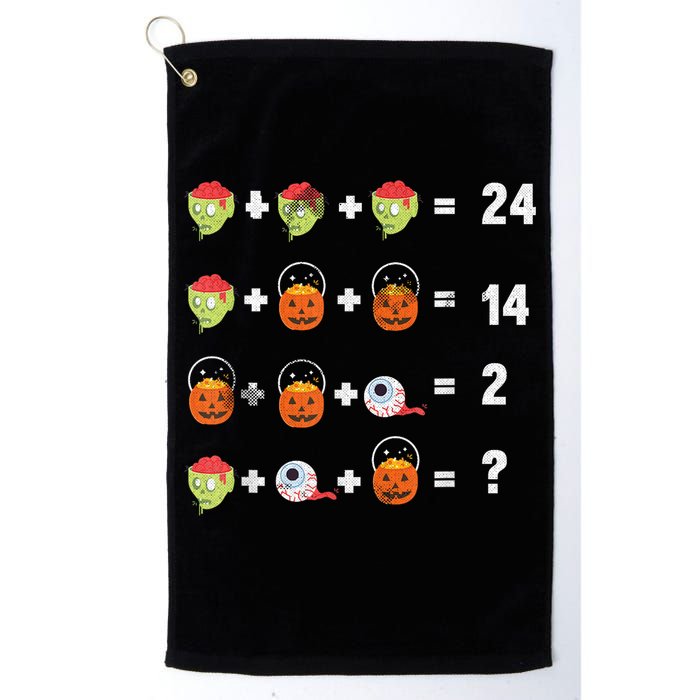 Math Puzzle Lazy DIY Halloween Costume Teacher Student Kids Golf Towel