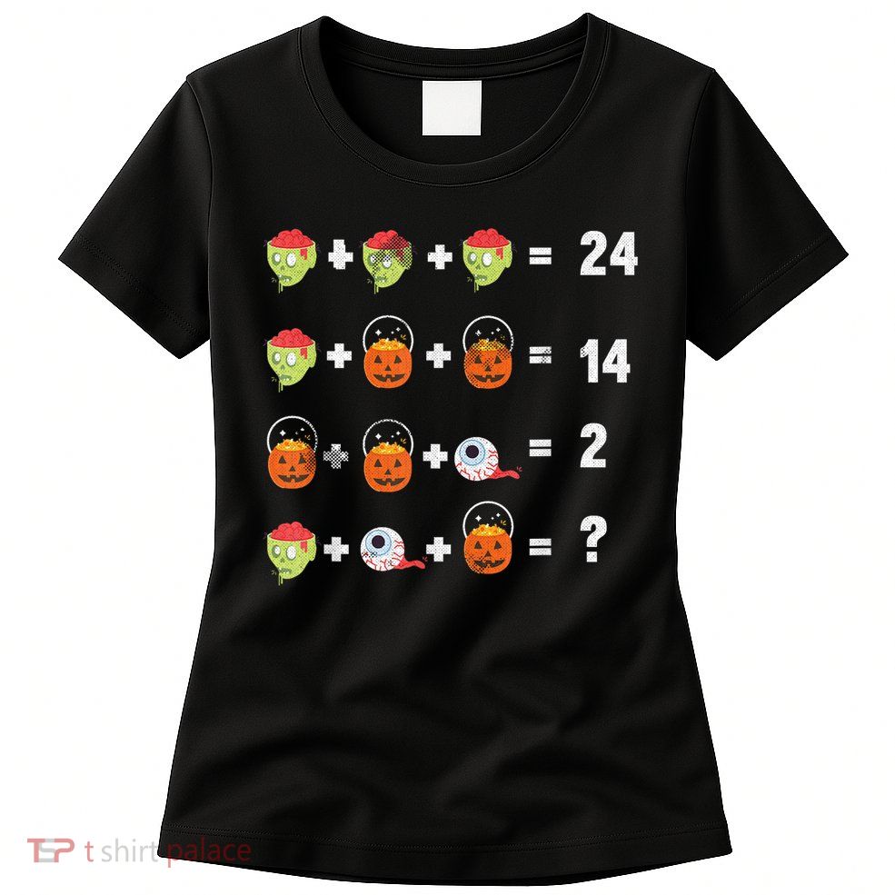 Math Puzzle Lazy DIY Halloween Costume Teacher Student Kids Womens T-Shirt